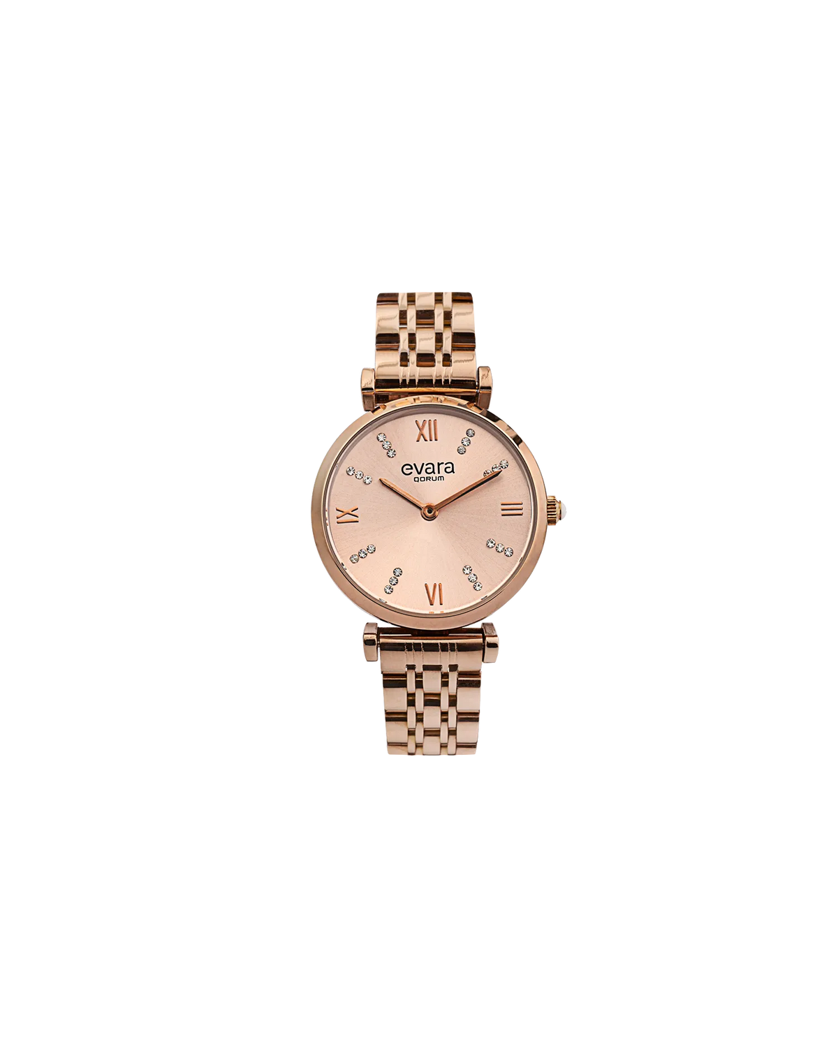 Evara Rose Gold Dial Watch