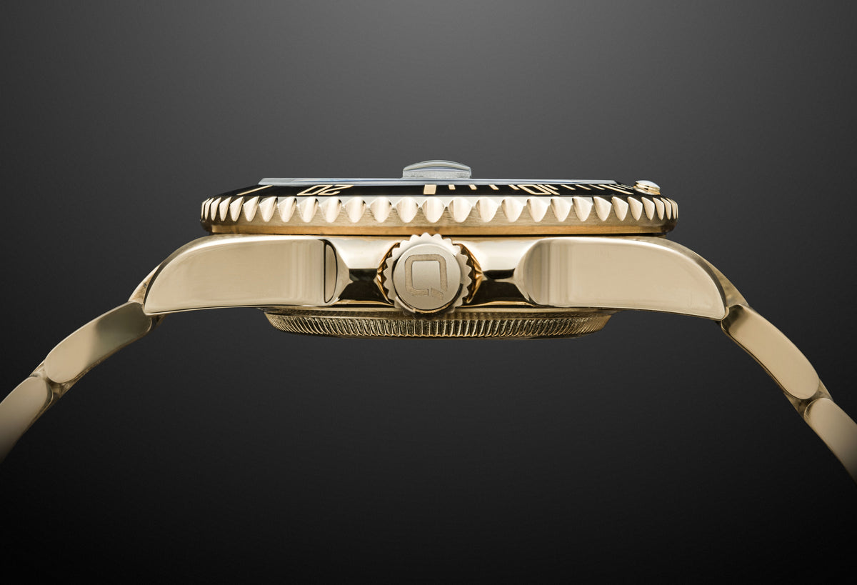 Regalia Black Dial Gold Steel Automatic Watch