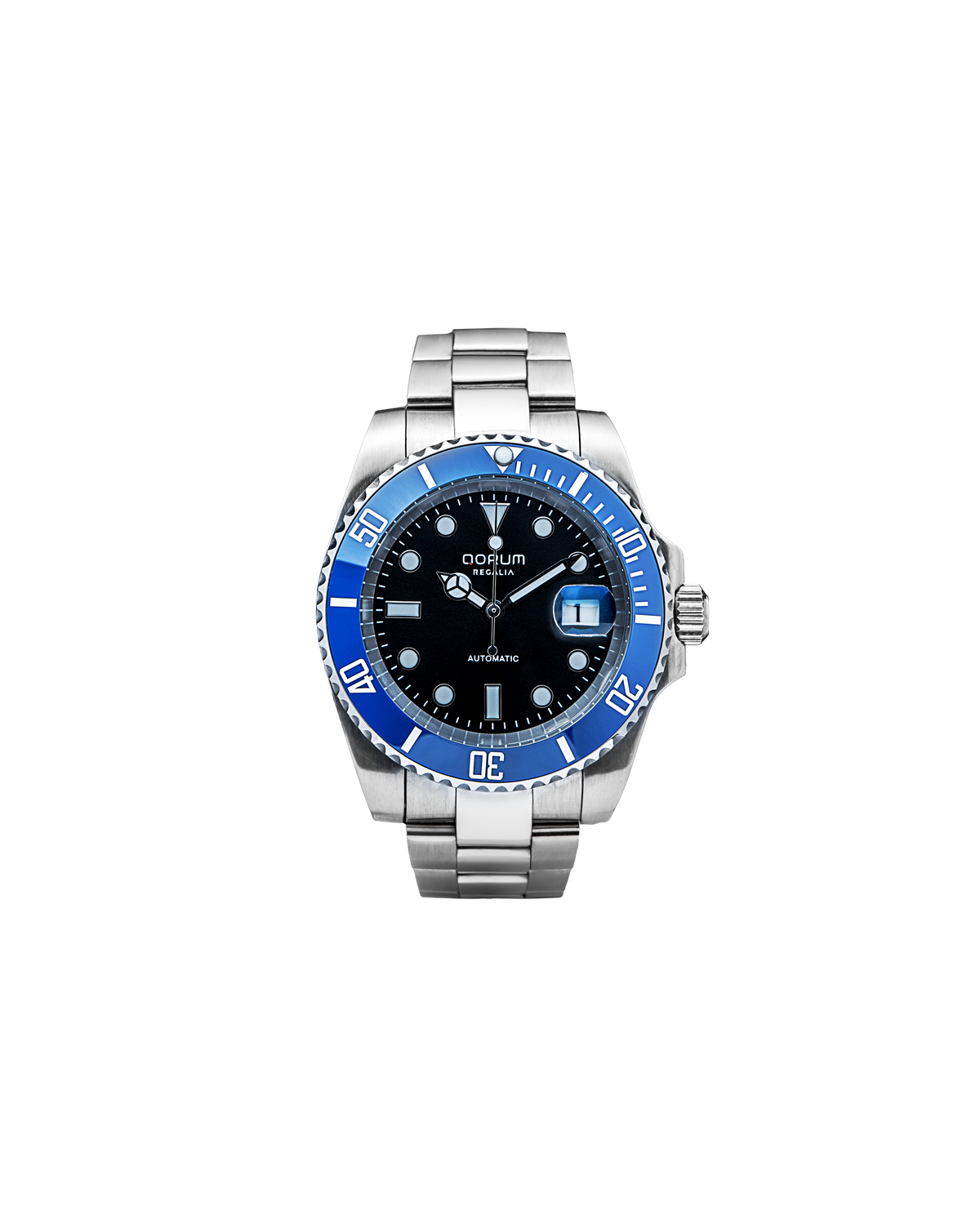 Regalia Black Dial Blue Bezel Automatic Watch