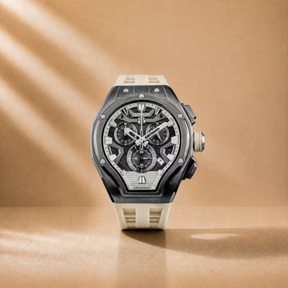 Equinox Black Dial Gunmetal Chronograph Watch