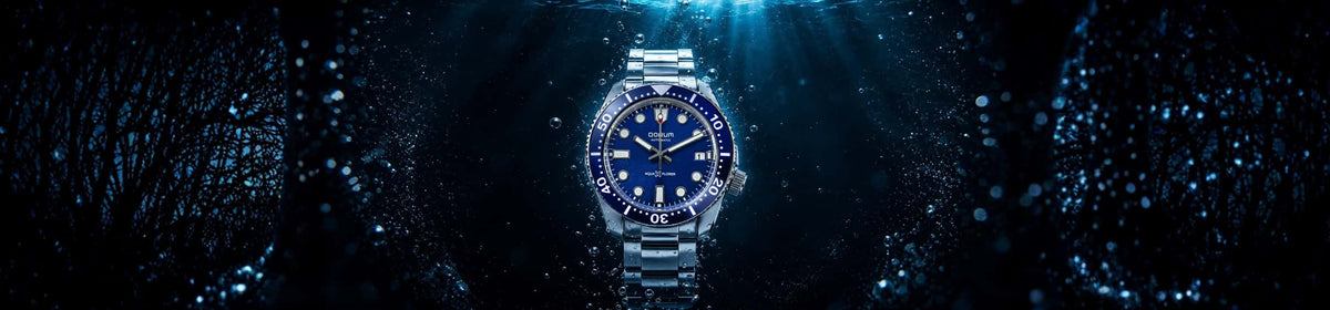 A stainless steel wristwatch