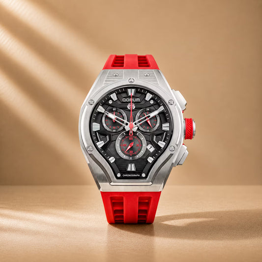 Equinox Red Dial Chronograph Watch