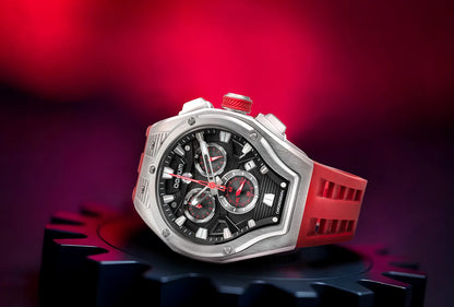 Equinox Red Dial Chronograph Watch