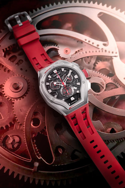 Equinox Red Dial Chronograph Watch
