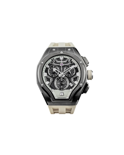 Equinox Black Dial Gunmetal Chronograph Watch