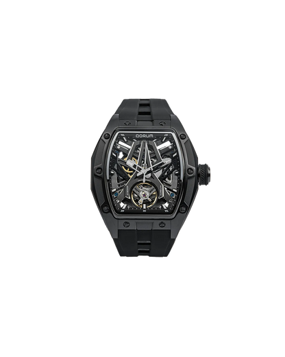 Equinox Black Dial Skeleton Watch