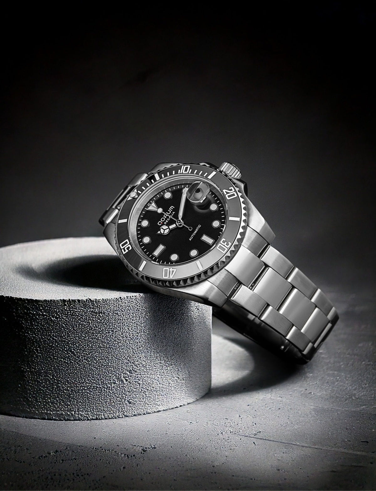 Black Dial Black Bezel Automatic Watch