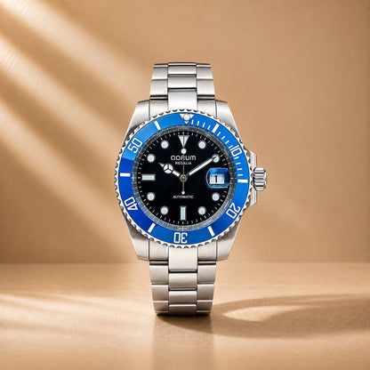 Regalia Black Dial Blue Bezel Automatic Watch