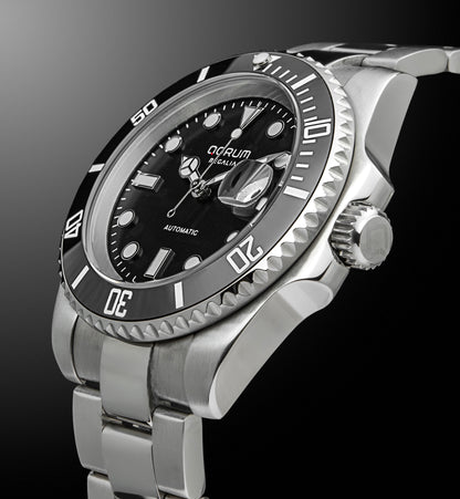 Black Dial Black Bezel Automatic Watch